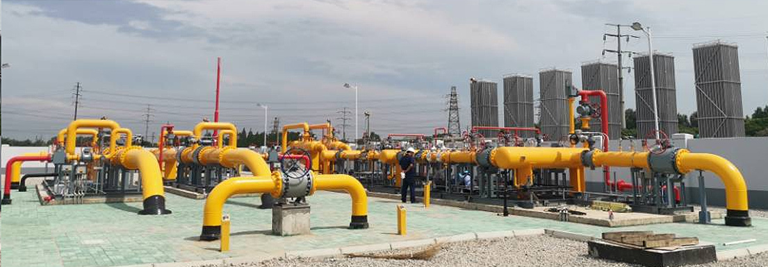 35000 cubic meter Gas pressure regulating &amp; metering station