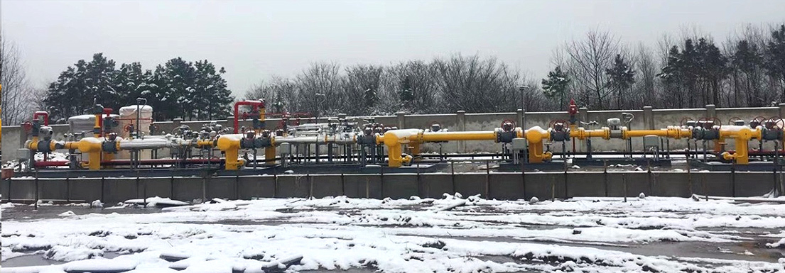 110000 cubic meter Gas pressure regulating & metering station