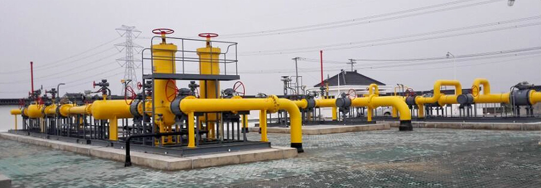 80000 cubic meter Gas pressure regulating &amp; metering station